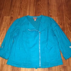 Chico’s Top Size 2 Blue